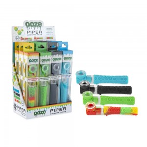 Ooze Piper Hand Pipe - Assorted Colors - (Display of 12)